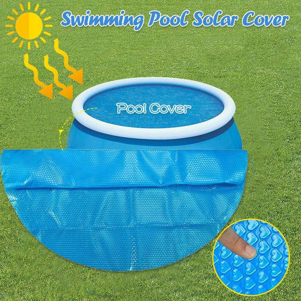 

Mat Cover Outdoor Bubble Blanket 3.6m Diameter Solar Pool Cover with Heart Pattern for Inflatable Above Ground Pool