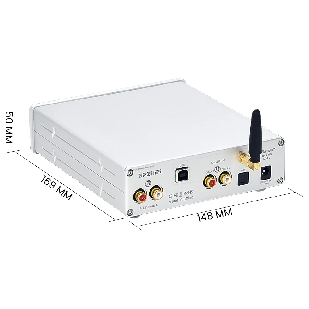 BRZHIFI NXC06 двойной AK4493 аудио декодер CSR8675 Bluetooth 5 0 AK4113 с TPA6120 усилитель наушников PCM 384