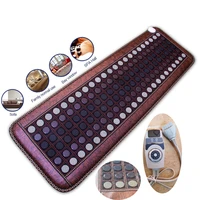 220v thermal massage bed sofa mat electric infrared heat therapy pad chinese jade stone health mattress adjust temperature