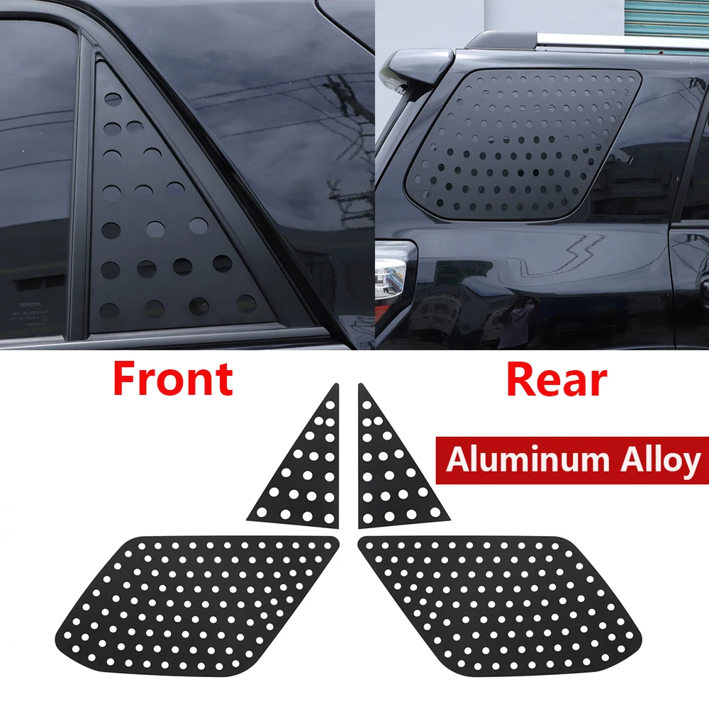 

Fit For Toyota 4Runner 2010-2021 Aluminum Alloy C-pillar Rear Triangular Window Glass Plate Cover Trim Exterior Auto Accessories