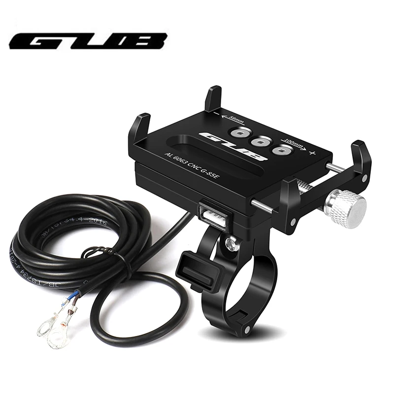 GUB держатель для телефона велосипеда USB Chargerable алюминиевый сплав MTB дорожный