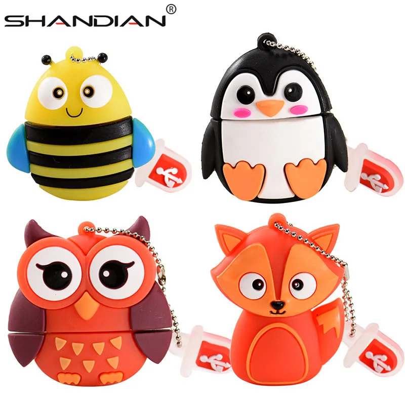 Usb флеш накопитель SHANDIAN в виде животного 4/8/16/32/64 ГБ|USB флэш-накопители| |