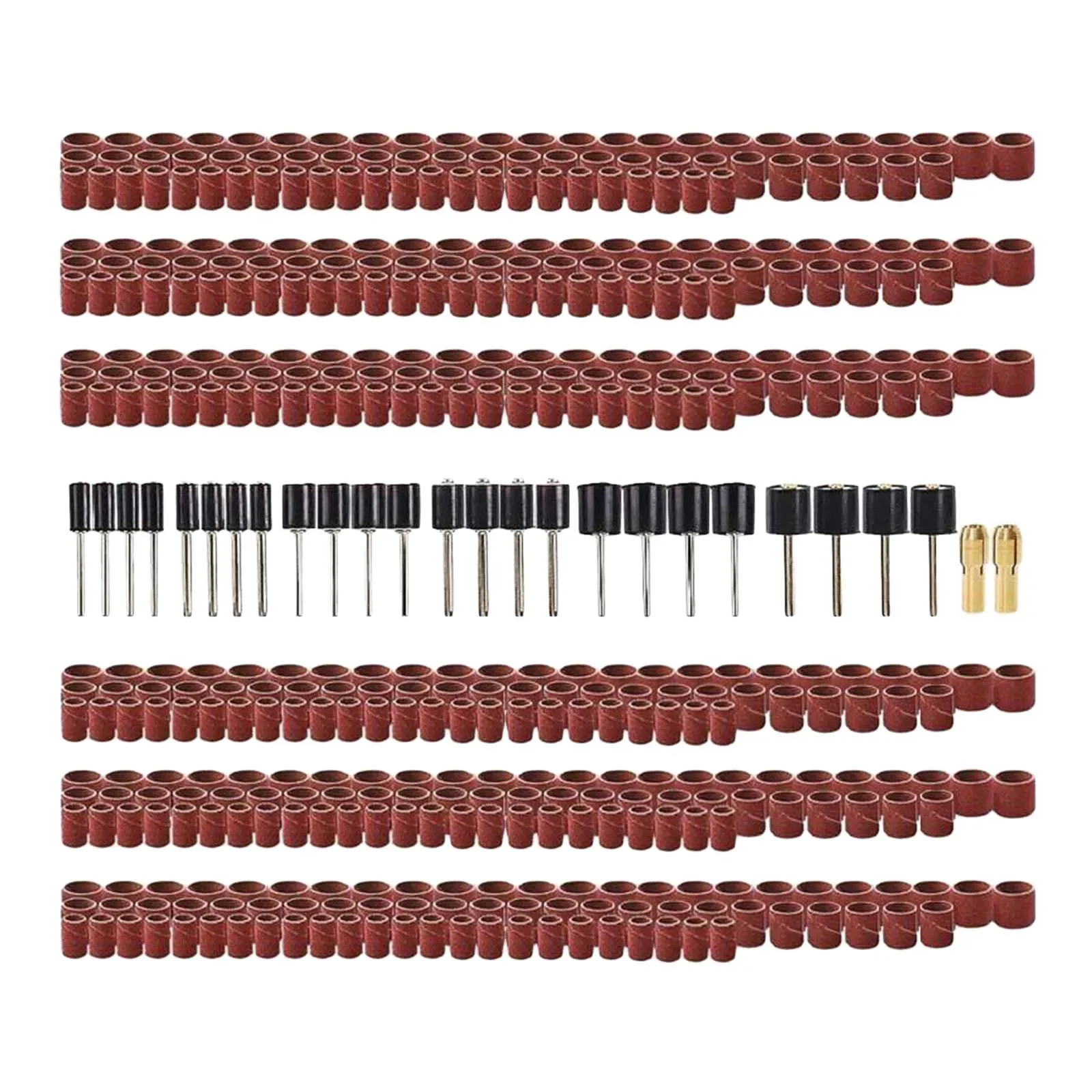 Набор шлифовальных барабанов 458 шт. включая 43 барабанных втулки 2 и 24 оправки