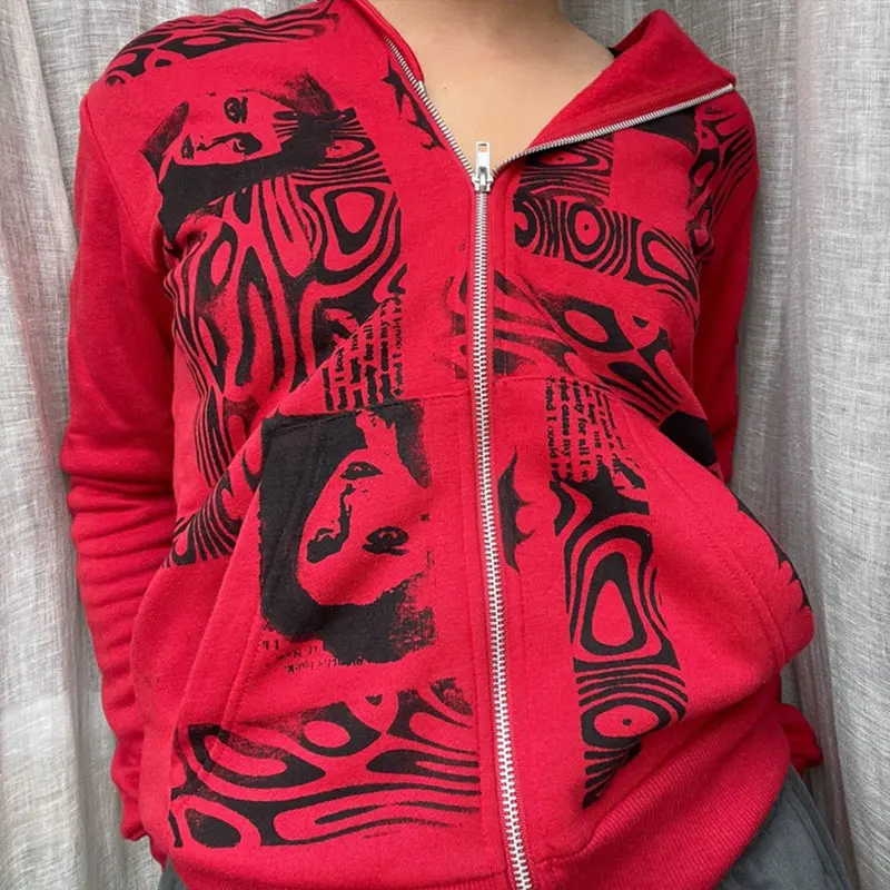 Женская флисовая толстовка с длинным рукавом в готическом стиле |