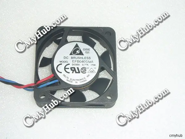 3-контактный охлаждающий вентилятор для DELTA ELECTRONICS EFB0405MA F00 DC05V 0.15A 4010 4 см 40 мм 40x40x10 |