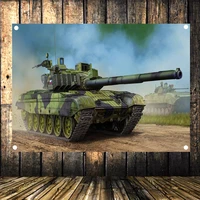hd canvas print art flag banner mural tapestry wall stickers home decor ww ii tank battle old photo retro military poster b4