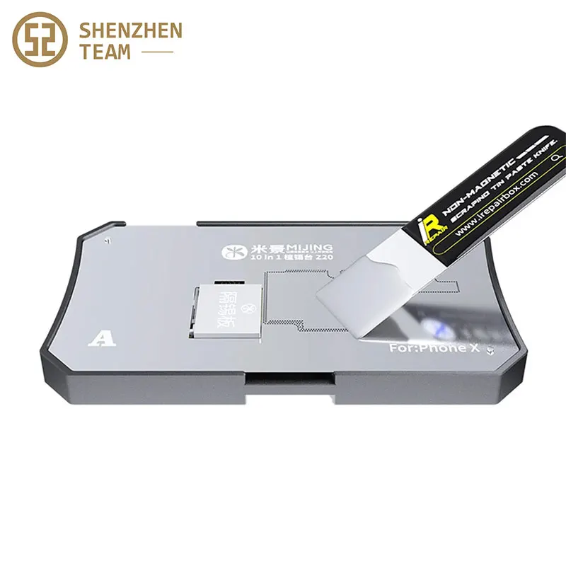 

Mijing Non-Magnetic Scraping Tin Paste Knife GX01 GX02 0.4mm For Phone Motherboard BGA Stencil Reballing Glue Repair Tool