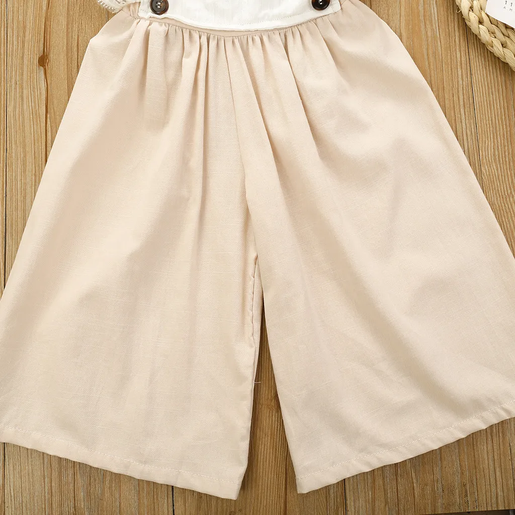 

baby girl romper summer 2020 toddler girl clothes Sleeveless Ruffles Solid O-neck Jumpsuit Outfits t5