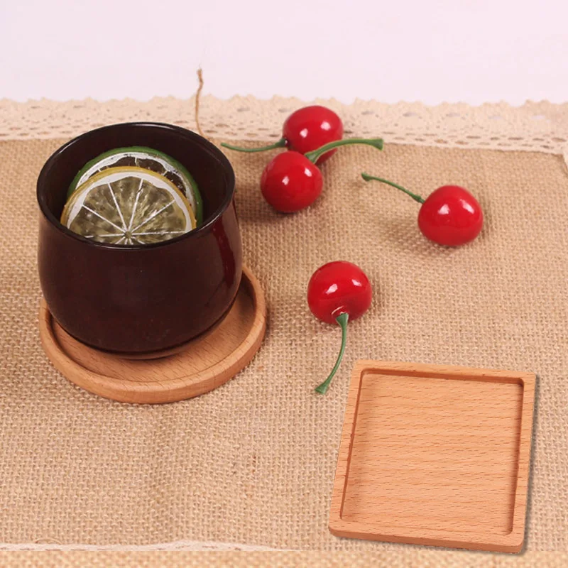 Подставки под чай квадратные круглые прочные для напитков подставки столовые