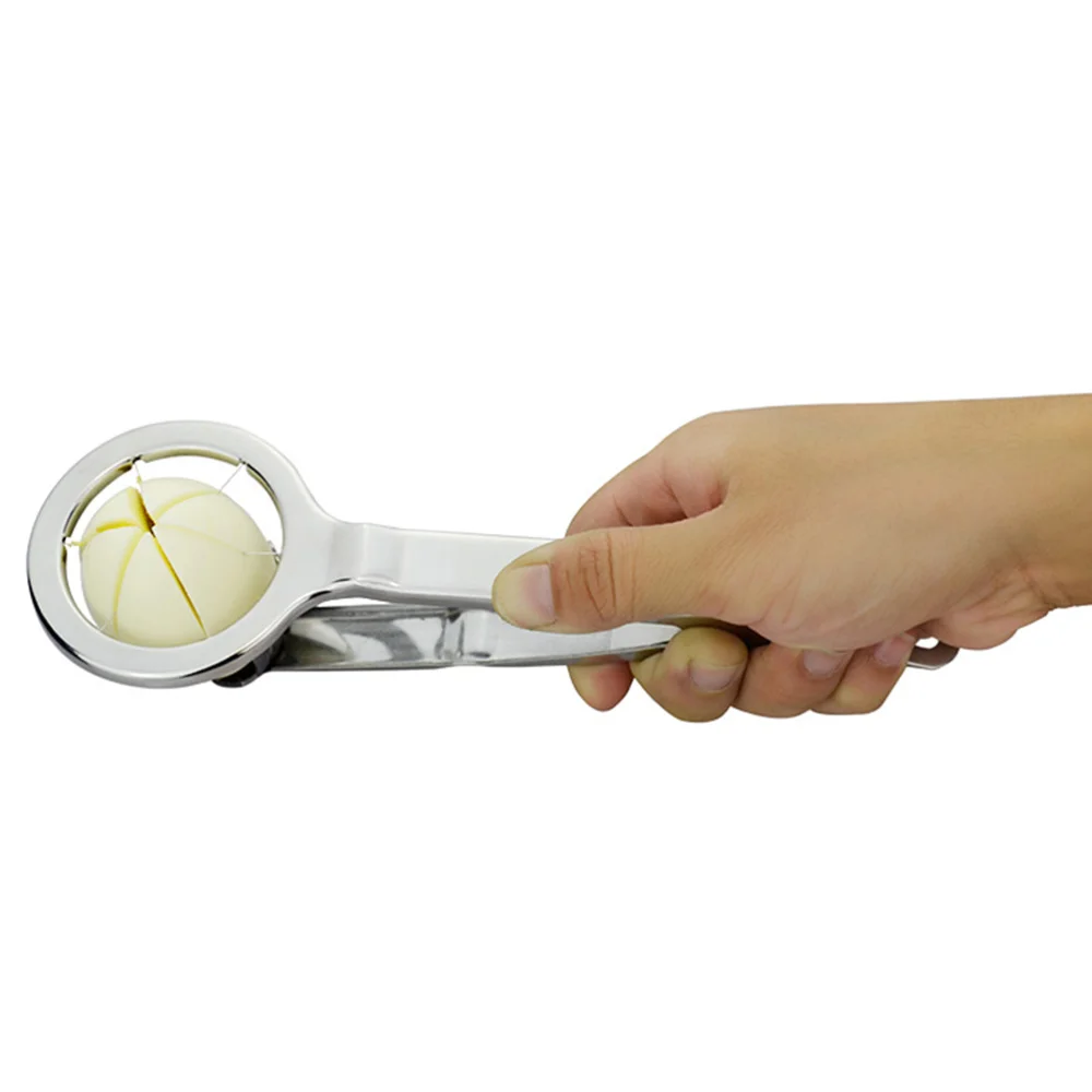 

Superior 304 Stainless Steel Kitchen Gadget Egg Cutter Egg Separator Tool Multi-function Egg Splitter Practical Kitchen Accessor