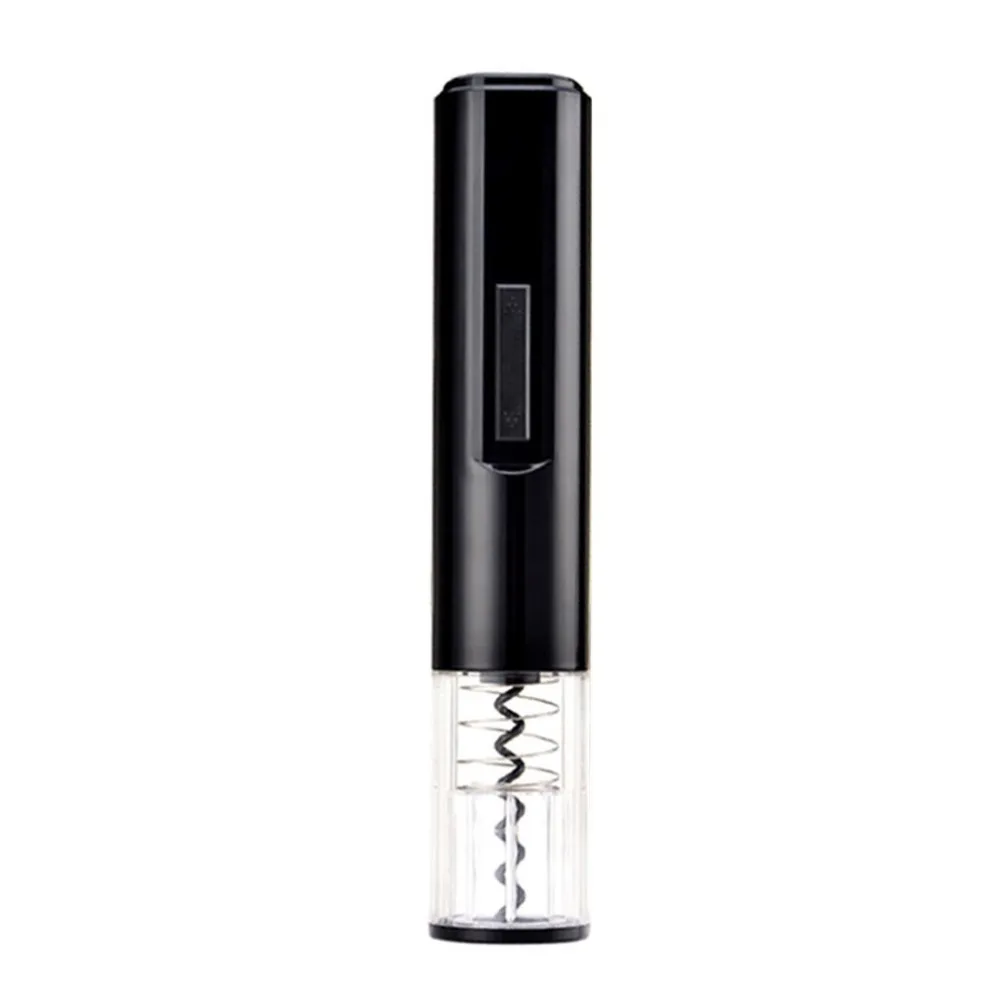 

Portable Electric Bottle Opener Automatic Size Dry Battery Powered Design Black Color Household Use Wine Bottle Opener