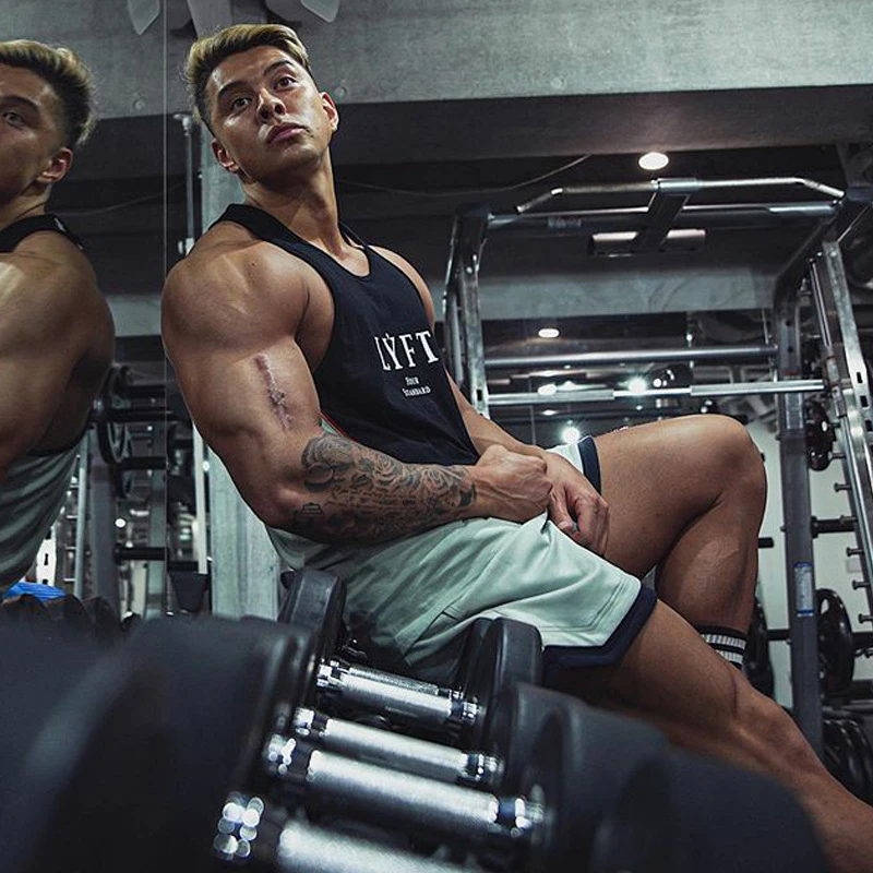 

LYFT Fashion Brand Men's Shorts 2020 Spring Summer Male Sweatpants Fitness Bodybuilding Workout Man Casual Running Shorts