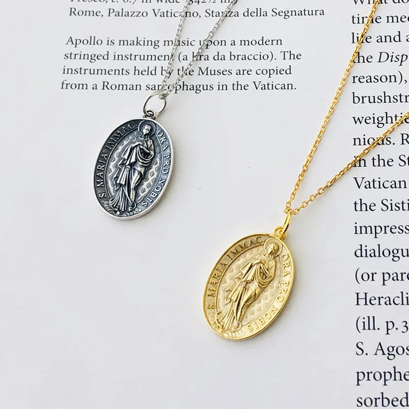 

Coin Necklace 925 Silver Choker Kolye Gold Pendant Charm Minimalism Vintage Boho Bijoux Femme Collier Necklace Women Jewelry