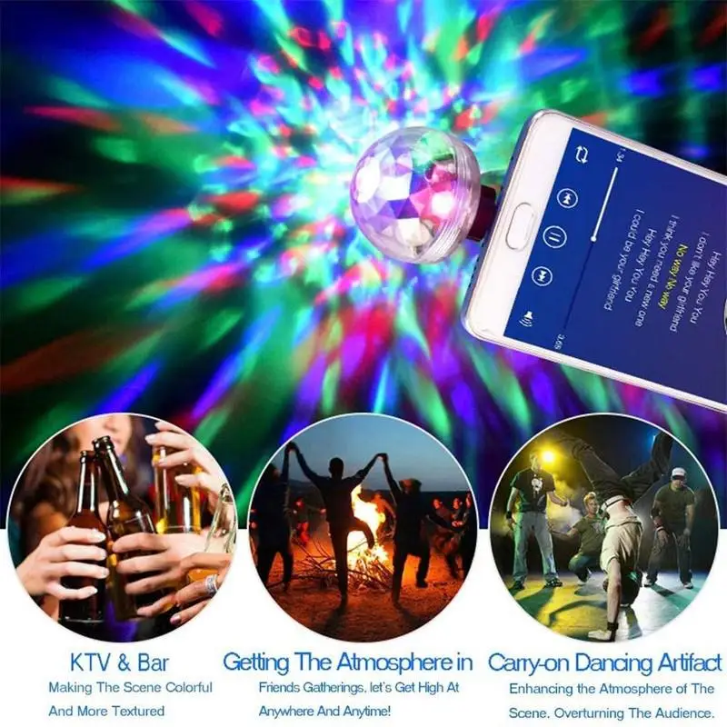 Мини USB светодиодный светильник светильники для диско этапа Рождество вечерние DJ