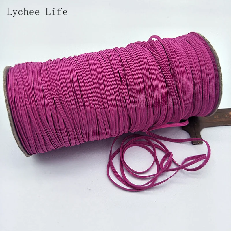 Lychee Life 200 ярдов эластичная лента для маски Плоская Круглая веревочная маска