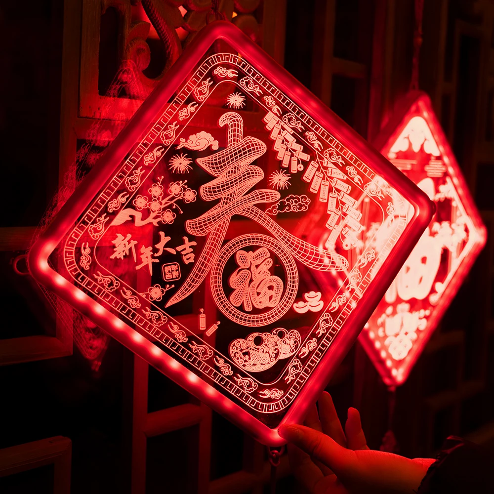 

Декоративный китайский новогодний фонарь, праздничный светильник, новый год 2022, поставки для рукоделия, USB-соединение