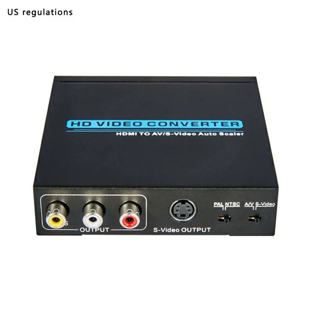 T-618 HDMI в AV/S-Video конвертер HD видео Авто скалер EU/US/UK/AU адаптер питания | Электроника