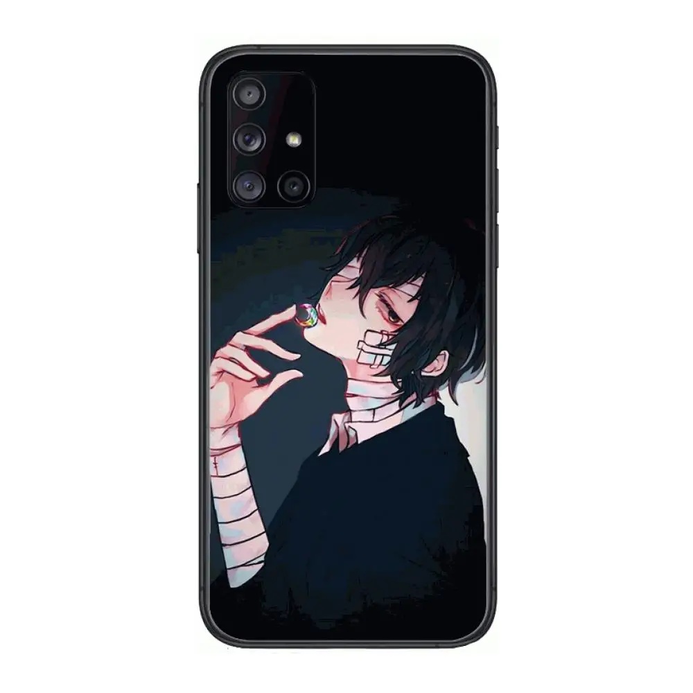 

Japan anime bungou stray Phone Case Hull For Samsung Galaxy A 90 50 51 20 71 70 40 30 10 80 E 5G S Black Shell Art Cell Cover