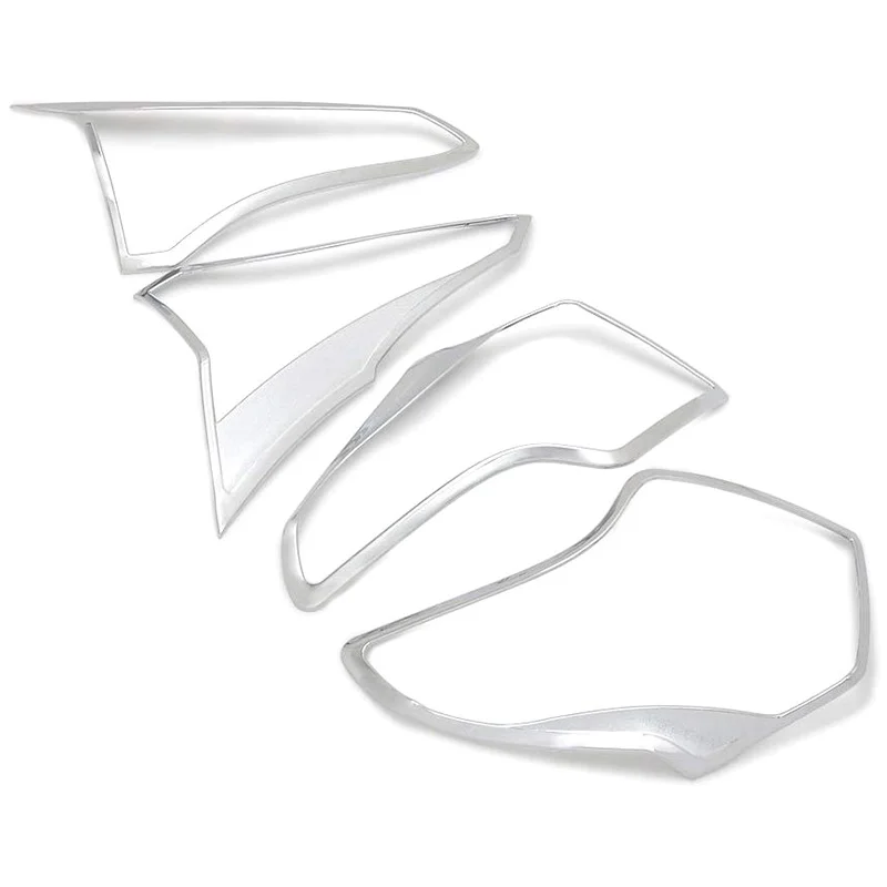 

ABS Chrome Rear Tail Lights Cover Trim Bezels for Toyota For RAV4 RAV-4 XLE LE Outside Accessories 4PCS/Set