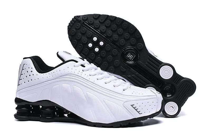 Мужские кроссовки, новинка, дизайнерские мужские кроссовки Shox R4, роскошные кроссовки NZ, тройные черные белые уличные спортивные кроссовки - Цвет: 23