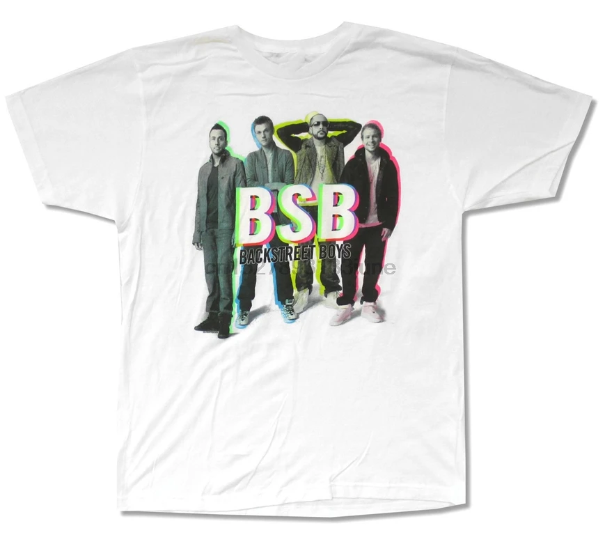 Backstreet Boys color Shadow Portrait белая футболка Новая взрослая Bsb Футболка мужская женская
