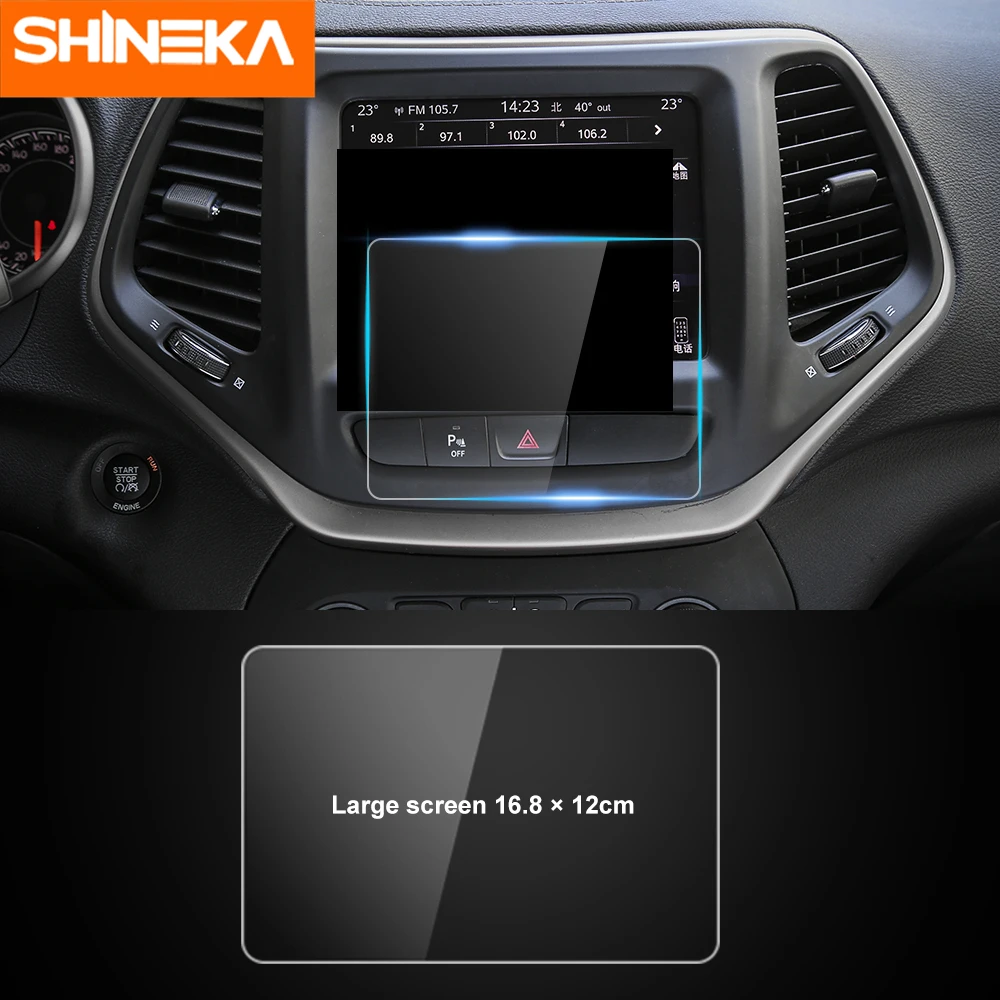 

SHINEKA Interior Mouldings For Jeep Renegade Car Navigation GPS Screen Protection Nano Film For Jeep Renegade 2018+ Accessories