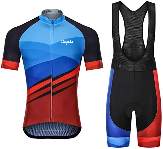 

Men Cycling Clothing 2021 Ralvpha Short Sleeve Ropa Ciclismo Hombre Summer Cycling Set Triathlon Suit Bike Uniform Cycling Kit