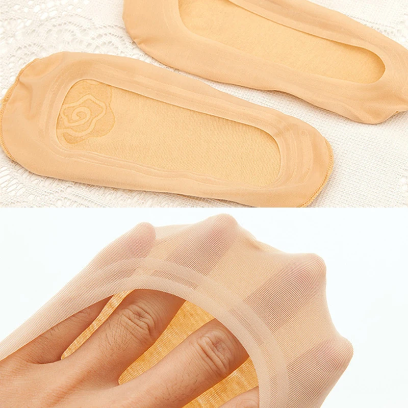 Хит продаж женские носки лодочки из силикагеля для девочек Нескользящие тапочки