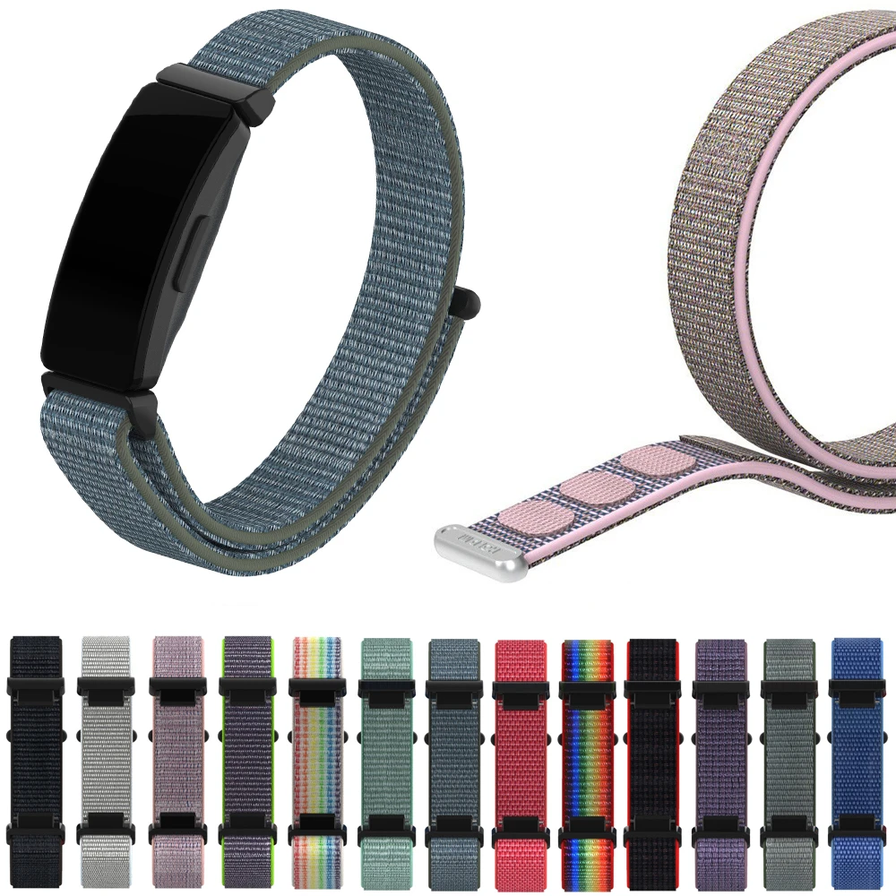 Нейлоновые браслеты ремешок для Fitbit Inspire HR замена волшебная лента спортивные