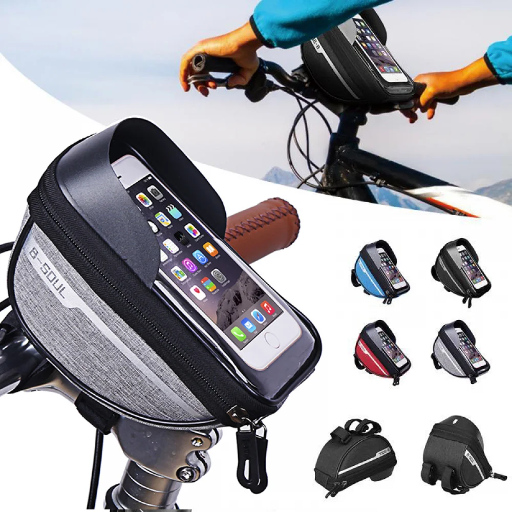

Mountain Cycling Bicycle Bag Waterproof Bike Bag Top Front Tube Frame MTB Road Case Cycling Bi Mobile Phone Bag Bike Accessorie