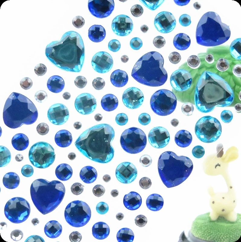 

NEW 3D Children Gem Stickers diamond Sticker Acrylic Crystal sticker DIY Three-dimensional decoration Rhinestone for kids Girls