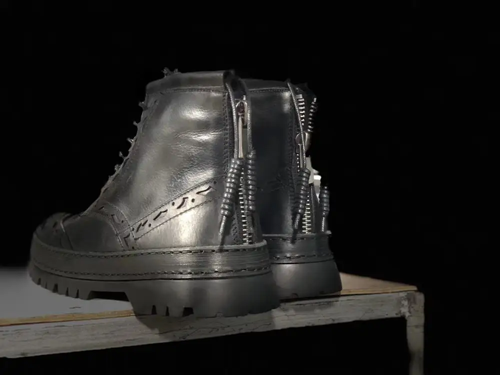 C3 высококачественные итальянские стильные Прочные ботинки броги ручной работы