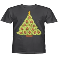 avocado plant based christmas tree gifts t shirts printed t shirt men for women shirts tops funny cotton t shirt black tees