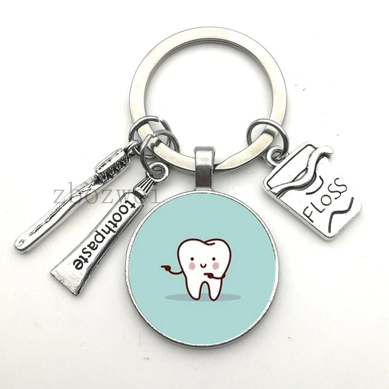 Новинка 2020 брелок из стоматологического стекла для ассистента подарок ухода за