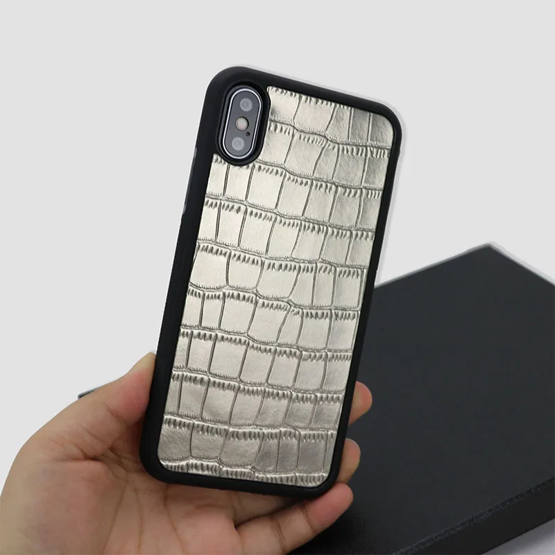 light gun color case Металлический цветной крокодиловый узор держатель для карт для мужчин и женщин кожаный чехол для кредитных карт ID держатель для карт кошелек с отделением для монет - Цвет: light gun color case