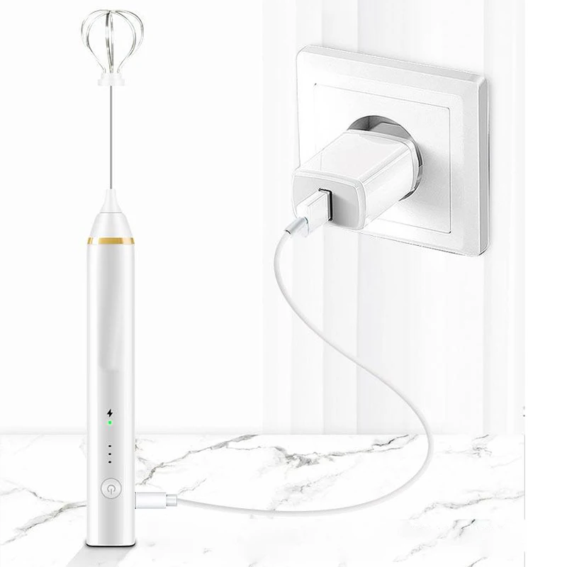 Электрический вспениватель для молока с USB ручной миксер взбивания яиц