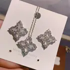 Комплект украшений HIBRIDE, ожерелье и серьги, в форме листьев, N-1660