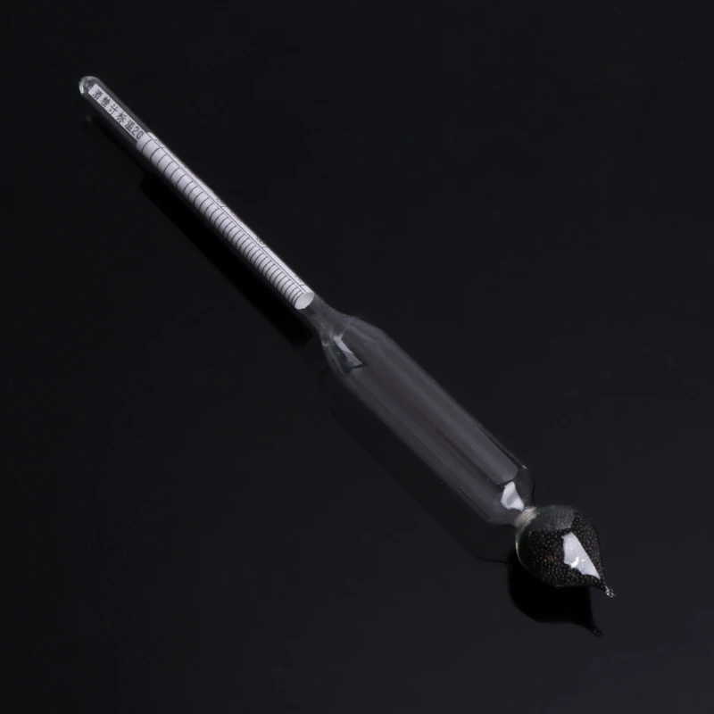 

New 3 Pcs 0-100% Hydrometer Alcoholmeter Tester Set Alcohol Concentration Meter + Thermometer