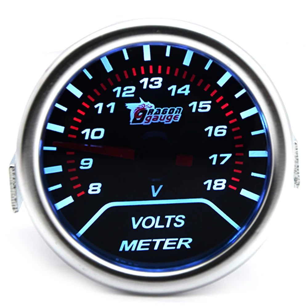 Универсальный автомобильный измеритель напряжения LED лампа 2 дюйма 52 мм 8 18 в