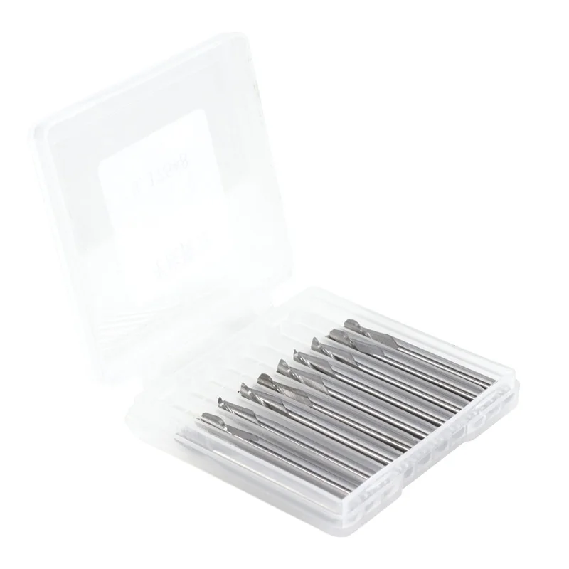 Концевая фреза с ЧПУ 2 канавками и хвостовиком 3 175 мм из карбида вольфрама