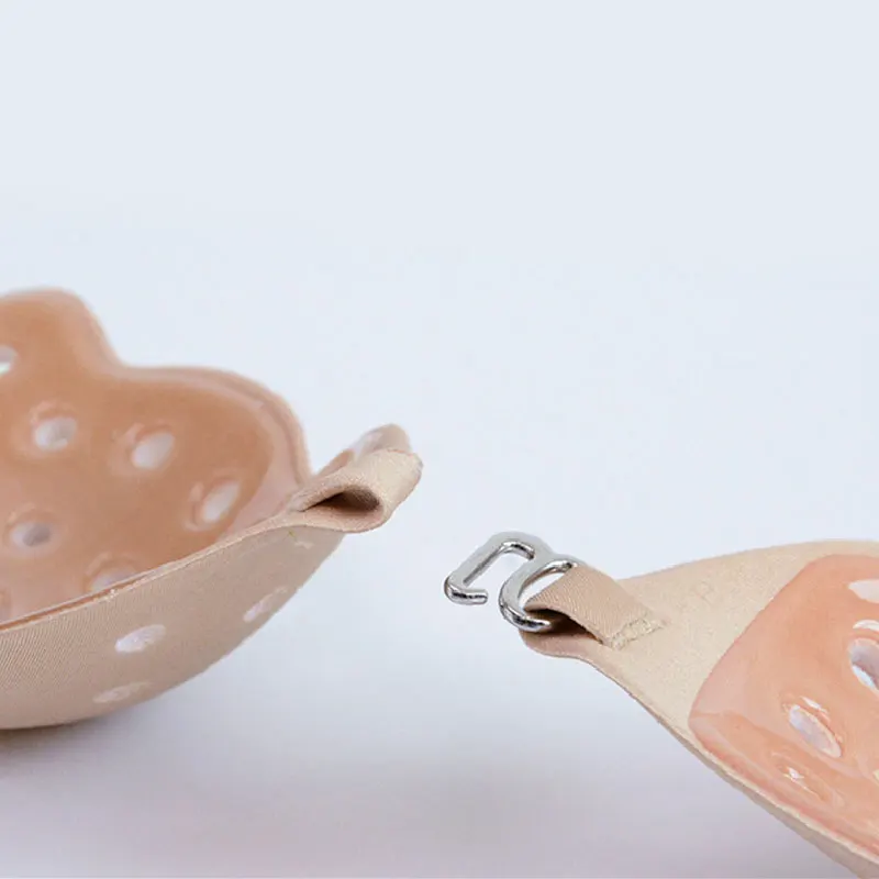 

Summer Fashion Strapless Bra Women Adhesive Silicone Invisible Blackless Push Up Bras Female Solid Black Nude Seamless Lingerie