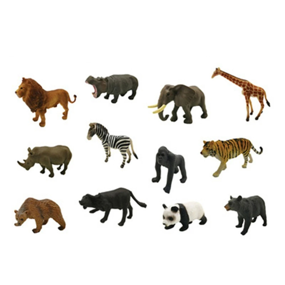 

12 Pieces/Set Of Simulation Solid Marine Life Toy Animal Plastic Ocean Bath Toy Model Children'S Educational Toy Gift