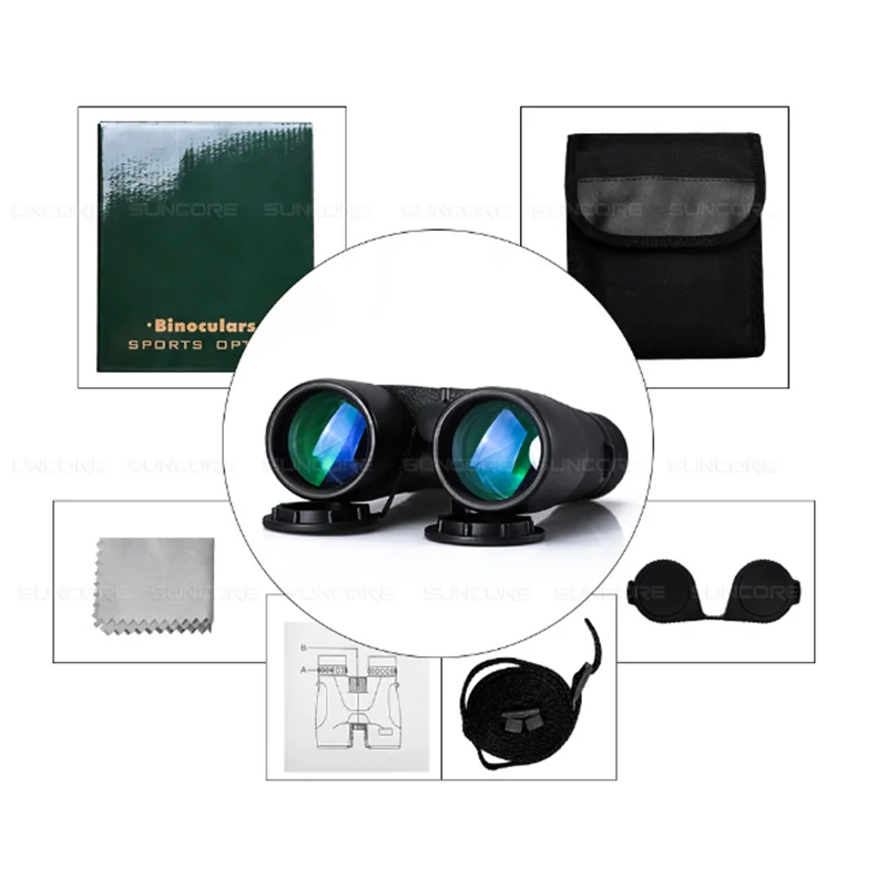 

Hunting binoculars 10X42 BAK4 Prism FMC multilayer coating HD zoom telescope high magnification nitrogen-filled waterproof