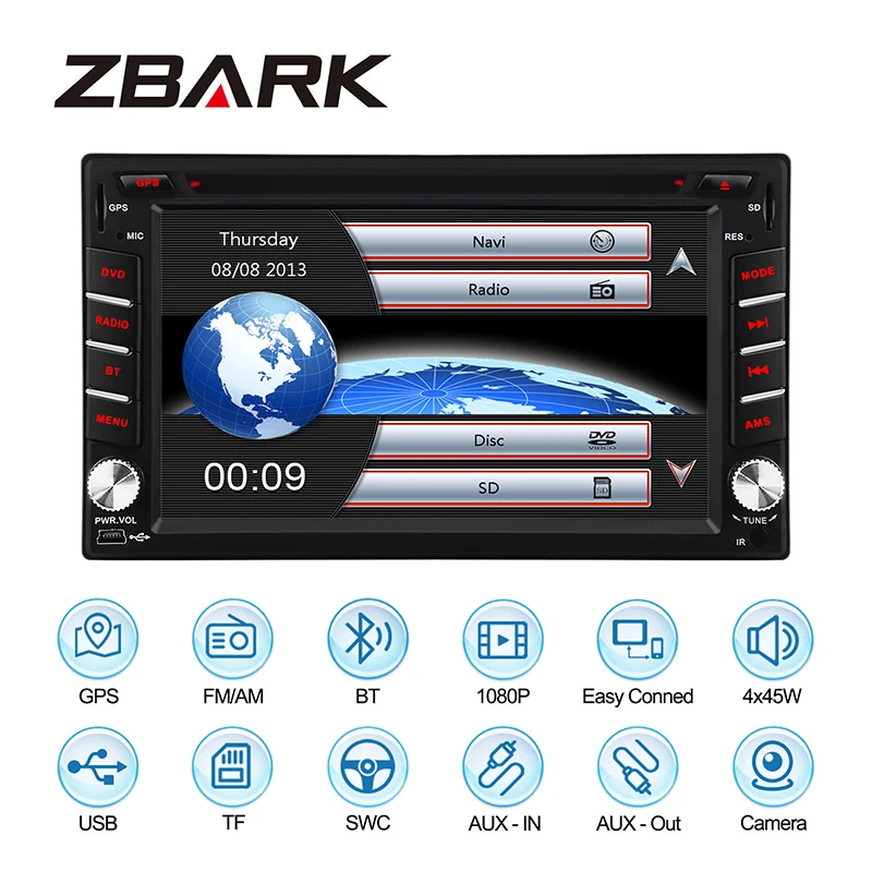 6.2 inch 2 din Car DVD Player GPS Navigation Steering Wheel for Nissan TIIDA QASHQAI SUNNY X-TRAIL MICRA YHNS602W | Автомобили и