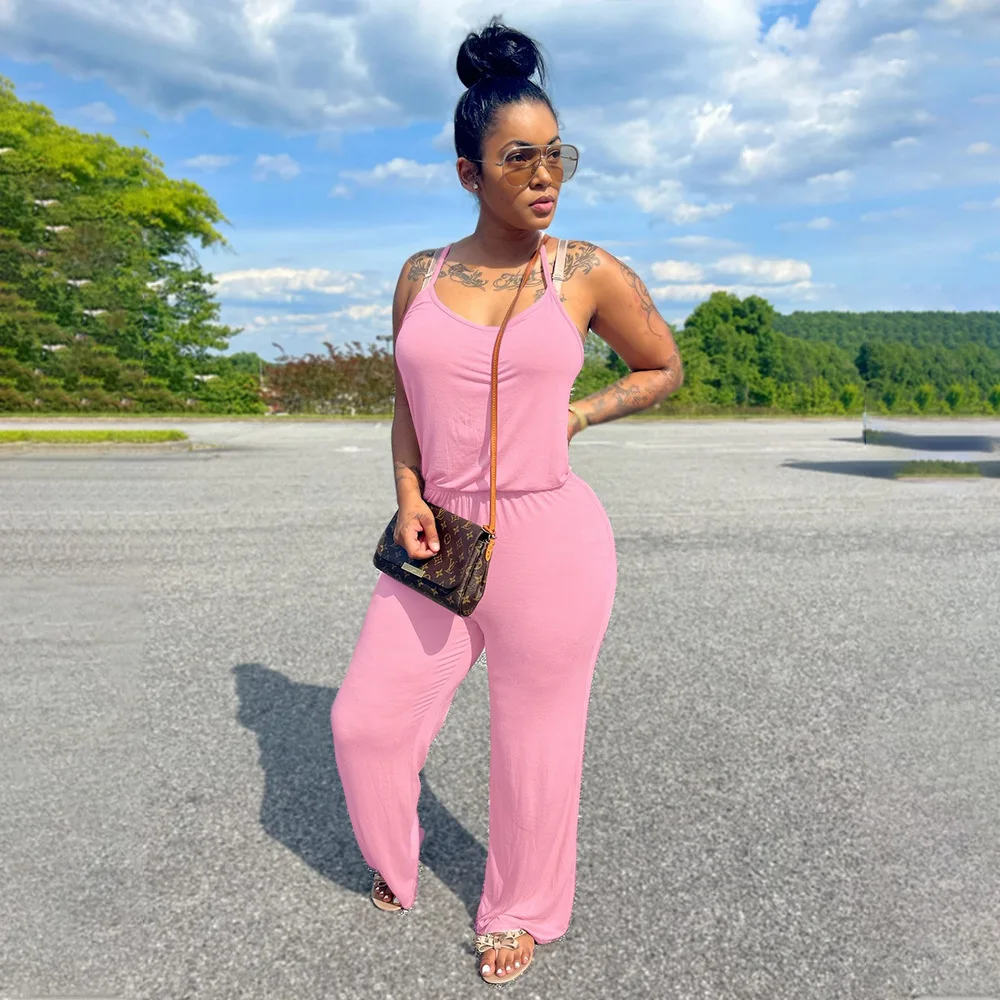 Новинка 2021 облегающие цельные комбинезоны повседневные однотонные женские