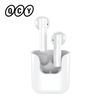 qcy t12 smart wireless earphone semi in ear bluetooth tws headphone 13mm driver earbuds low latency headset with mic hd call