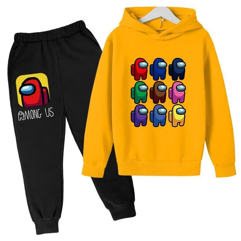 

kid sports suits Sweatshirt+pants Casual Jogging Suit 2 Pieces Sets Multicolor hoodies girls 14 years boy Pullover Spy Game sets