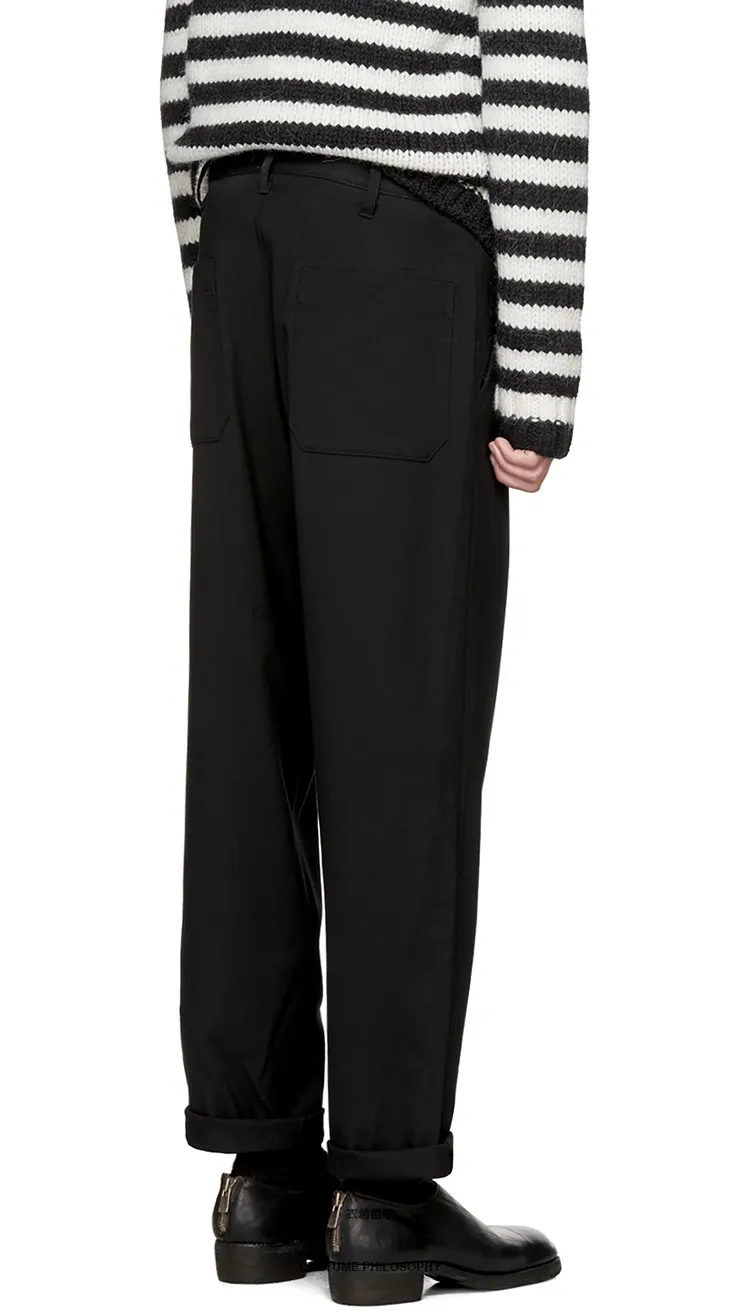 Men's casual pants black youth new fashion trend men | Мужская одежда