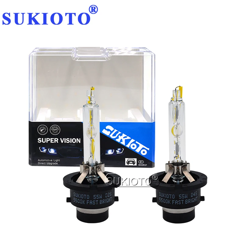 SUKIOTO ксеноновые лампы 2 шт. OEM ксенон 55 Вт D2S HID Сменные 12 В Автомобильные фары D4S D2R D4R