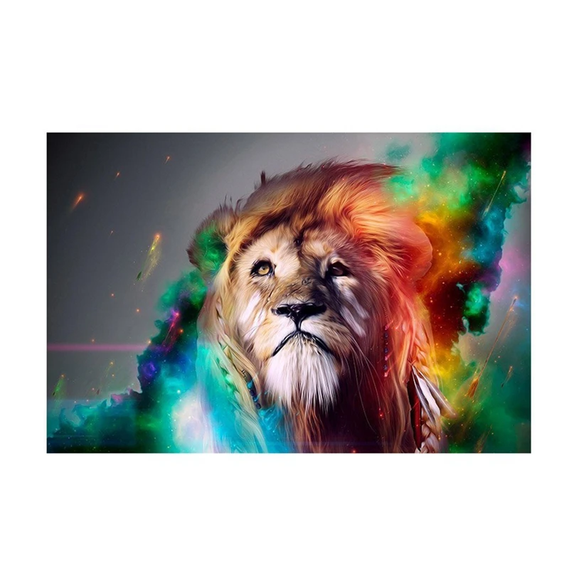 HD красочные картины Король Лев Печать на холсте 40х60см готовы повесить